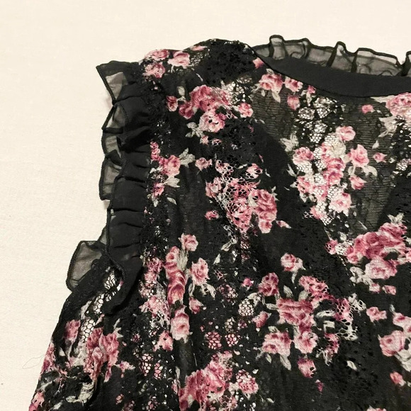 Costa Blanca Floral Top Womens Size Large - Picture 13 of 15